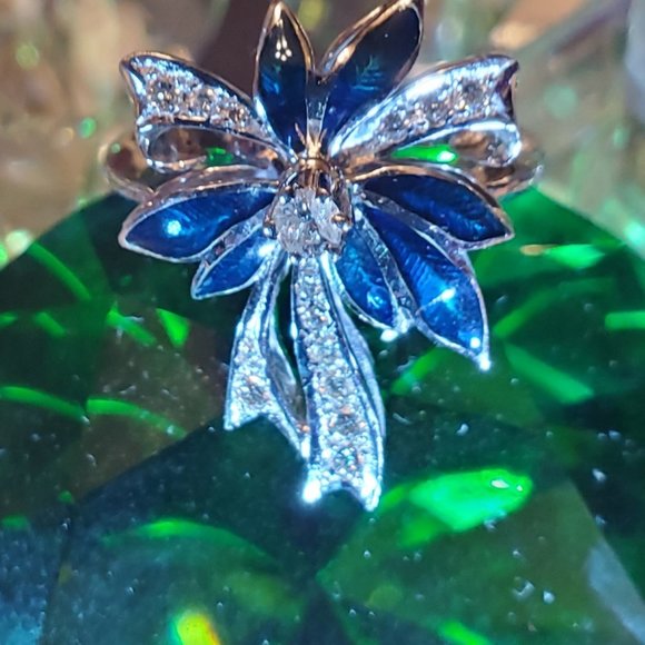 Made new beautiful 18K white Gold Diamond  Ring - Picture 5 of 12